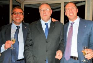 2015-16: Assemblea dei Soci: il Presidente eletto Giulio Clemente con l’incoming Raffaele Aruta e Paolo Cascone
