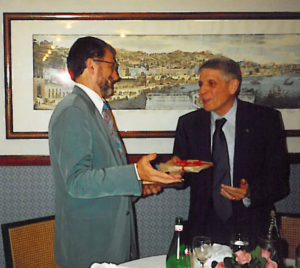1999-00: Il Presidente Amato con il Prof. Matteo Palumbo