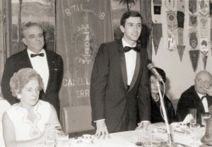 1969-70: Il primo Presidente del Rotaract Giovanni de la Ville sur Illon con l’ing. Ugo Sbrana