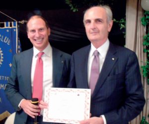 2015-16: Il Club festeggia Salvatore Iovieno, eletto Governatore per l’anno 2018-19
