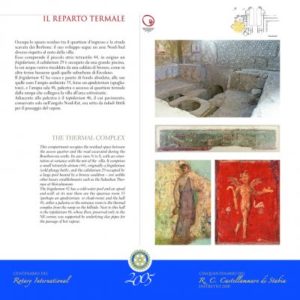 2004-05 : Uno dei pannelli didattici donati dal Club agli Scavi di Stabiae in occasione del Cinquantenario